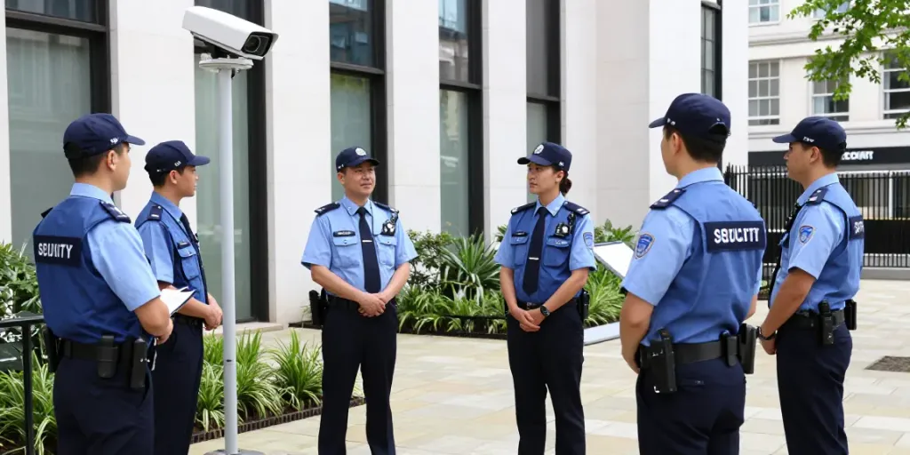Corporate Security team conducting site assessment, trusted local services.