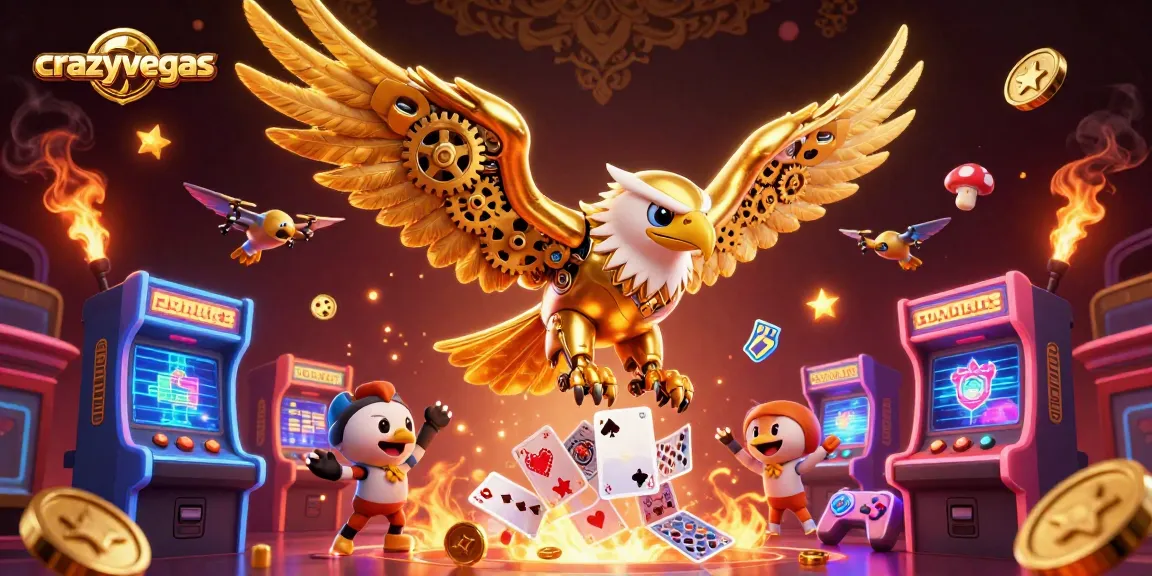Experience the thrill of high-stakes gaming with crazyvegas, featuring high-flying action and vibrant casino elements.