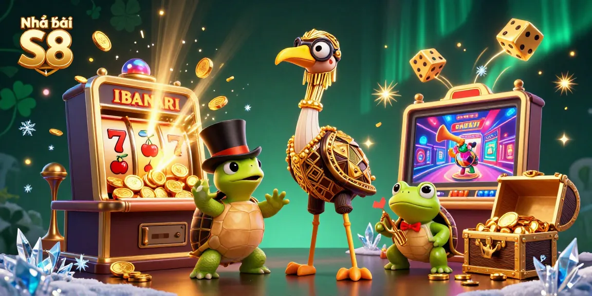 Nhà cái S8 brings excitement with a lively casino scene featuring engaging characters and vibrant gaming elements.